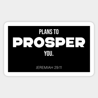 Bible Scripture Jeremiah 29:11 Quote White Magnet